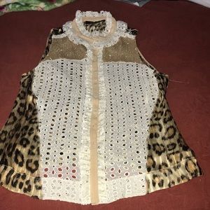 Roberto Cavalli Sleeveless Silk